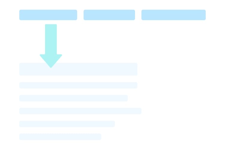 Katalog - kotvová navigace