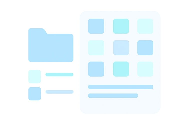 Katalog - průzkumník v administraci