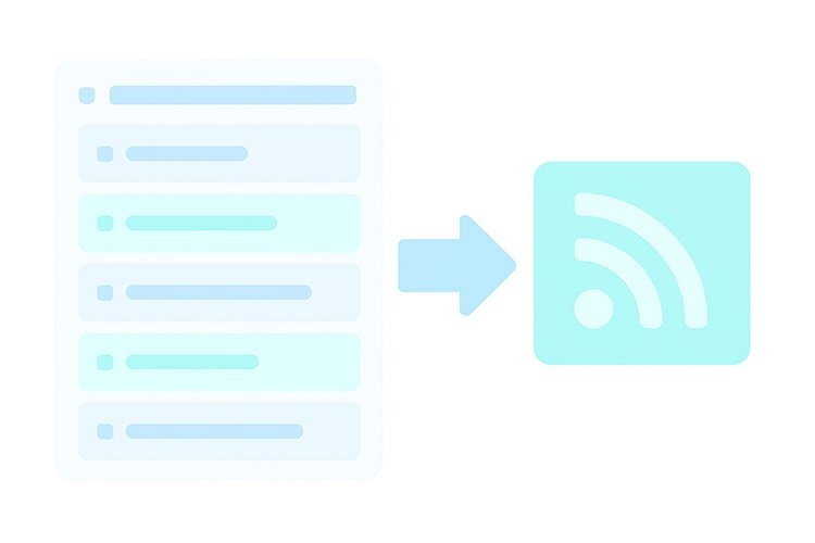 Export RSS feedu článků