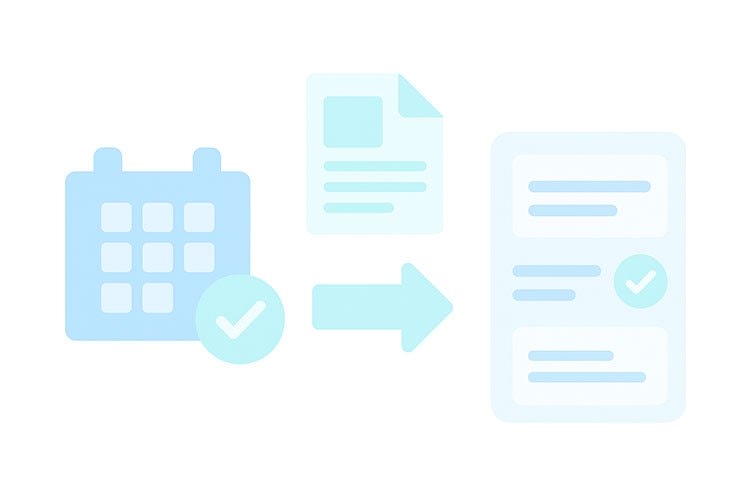 Plánování zveřejňování článků