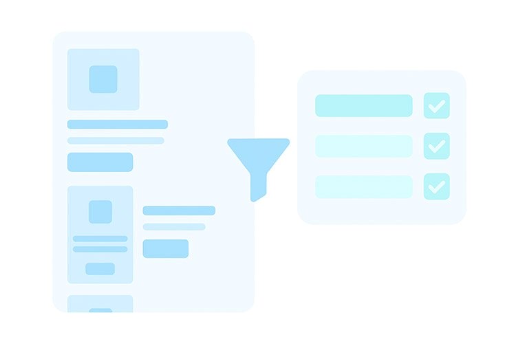 Katalog - filtrace podle parametrů
